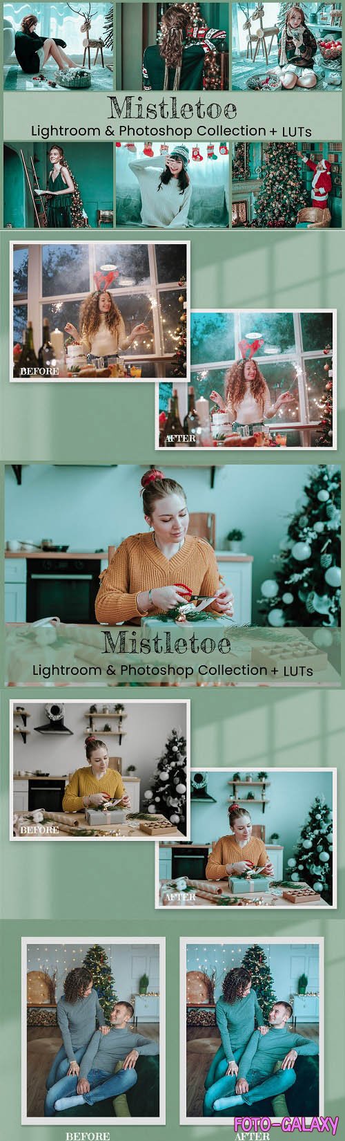 Mistletoe Lightroom Mobile Presets Photoshop Actions LUTs - 1618018