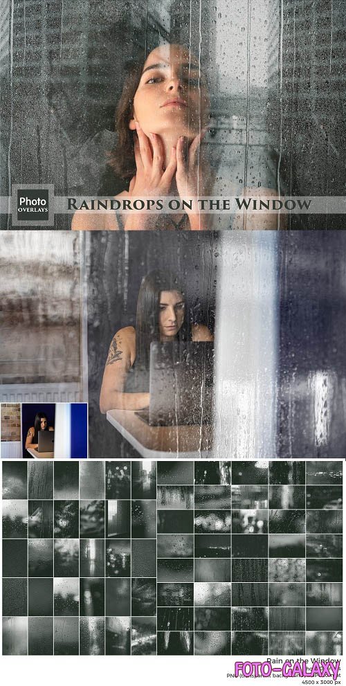 Raindrops on the Window Overlays - 6521973