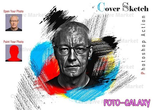 Cover Sketch Photoshop Action - 6576388