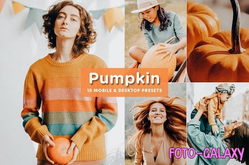10 Pumpkin Mobile & Desktop Lightroom Presets