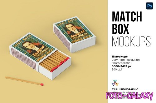 Match Box Mockup - 11 views - 6426313