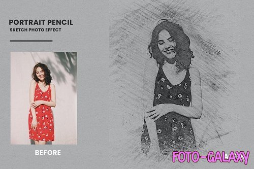 Portrait Pencil Sketch Photo Effect - TF2ZEFS