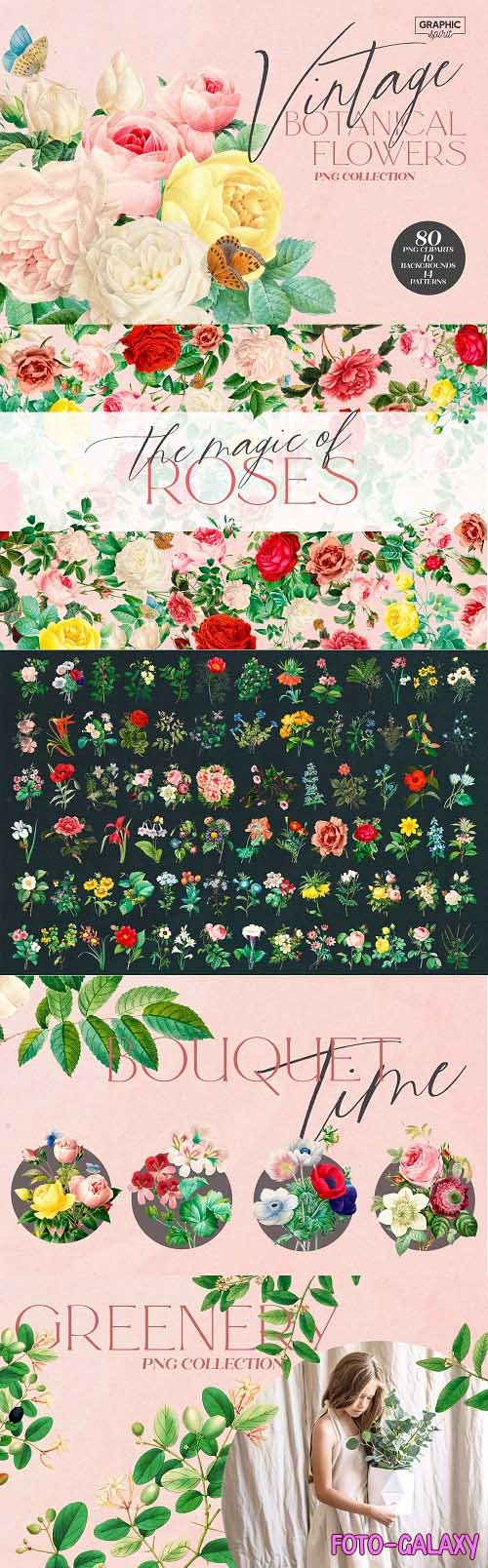 Aesthetic Vintage Flower PNG Clipart - 6221182