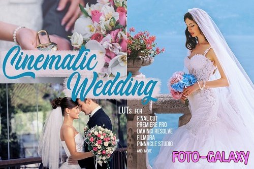 Cinematic Wedding LUTs - Color grading filters