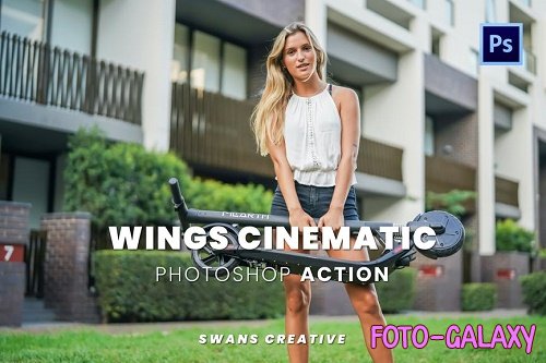 Wings Cinematic Photoshop Action