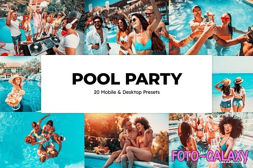 20 Pool Party Lightroom Presets LUTs - 6603200