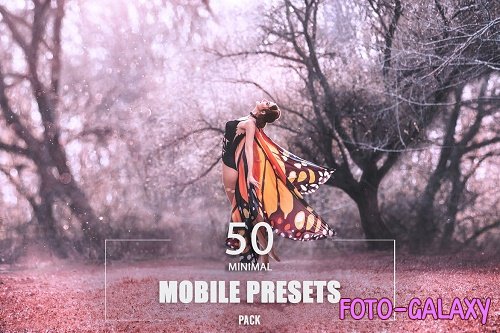 50 Minimal Mobile Presets Pack