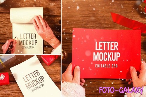 Santa Claus Letter Mockup Set