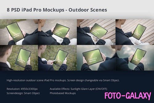 Tablet Pro Mockup Outdoor Scenes