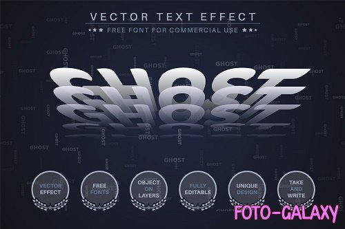 White Ghost - Editable Text Effect - 6625016