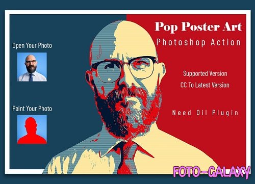 Pop Poster Art Photoshop Action - 6628390