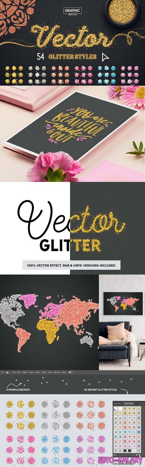 Vector Glitter For Adobe Illustrator - 3736097