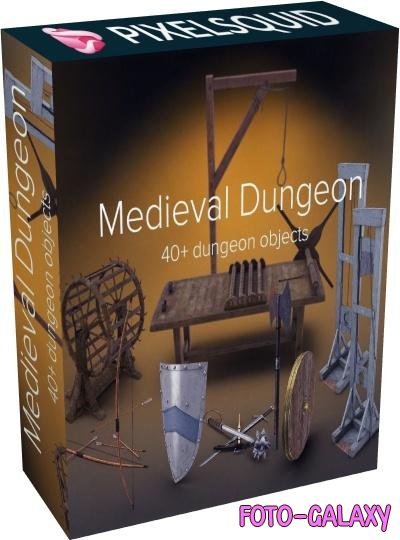 PixelSquid - Medieval Dungeon Collection (PSD)