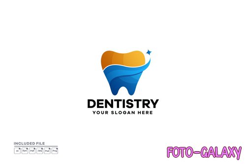 Tooth Gradient Logo Design