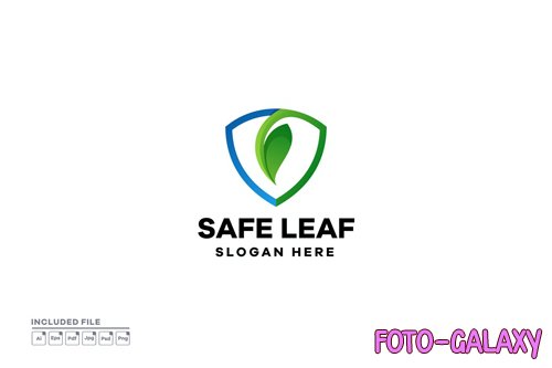 Leaf Privacy Gradient Logo Design