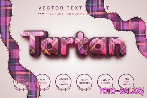 Tartan - Editable Text Effect - 6638894