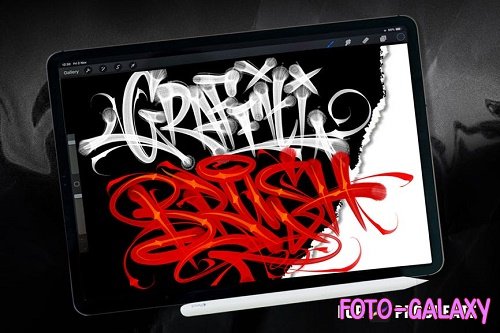 graffiti letter brush