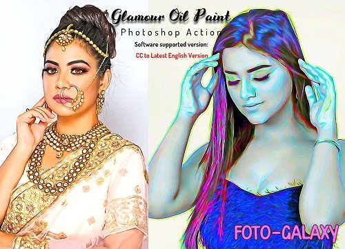Glamour Oil Paint Photoshop Action - 6645111