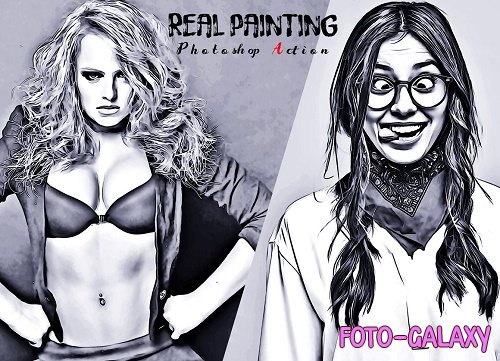Real Painting Photoshop Action - 6661845