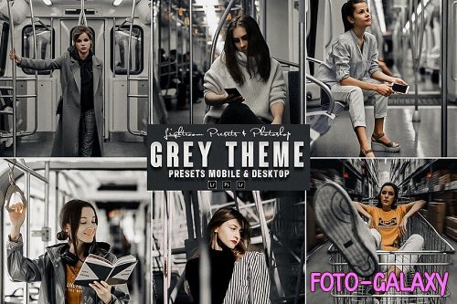 Grey Theme Photoshop Action & Lightrom Presets