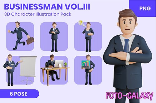 Businessman Vol.III 3D Character Set