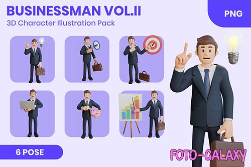Businessman Vol.II 3D Character Set