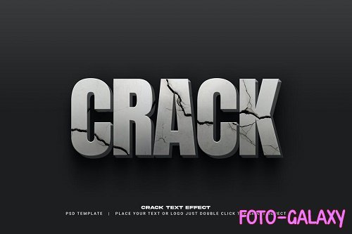 Crack text effect