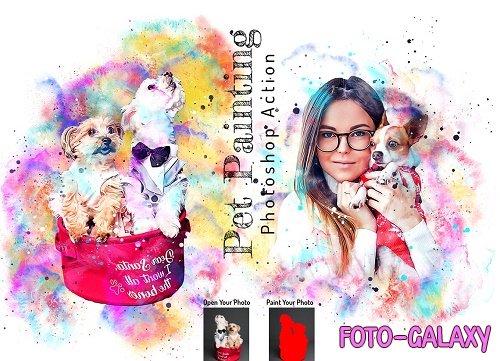 Pet Painting Photoshop Action - 6678894
