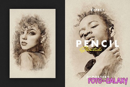 Vintage Sketch Effect for Posters - 6689543
