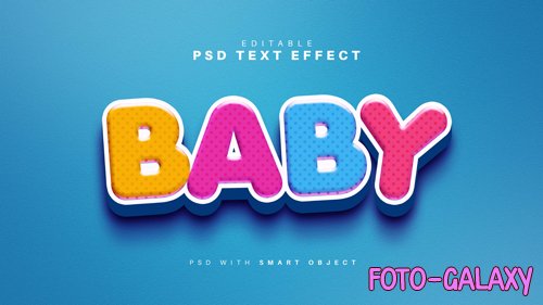Baby Text Effect Psd