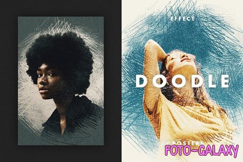 Pencil Doodle Effect for Posters - 6703366