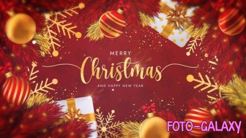 Merry Christmas Text Logo Reveal - 34983754
