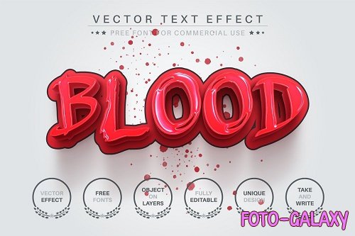 Blood - Editable Text Effect - 6703369