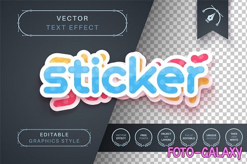 Layer Sticker - Editable Text Effect - 6706706