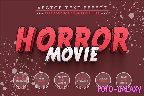 Horror Movie - Editable Text Effect - 6706911
