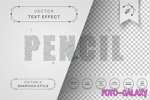 Pencil Drawing Editable Text Effect - 6723549