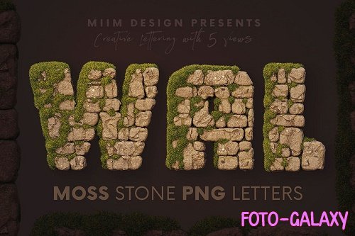 Stone Wall - 3D Lettering - 6726302