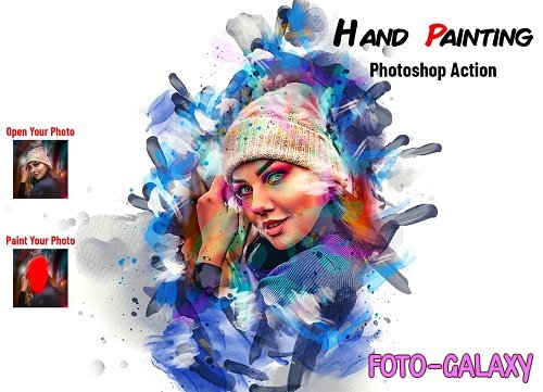 Hand Painting Photoshop Action - 6745089