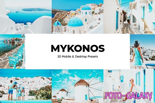 20 Mykonos Lightroom Presets LUTs - 6679846
