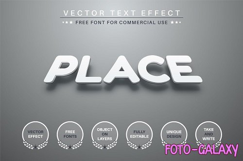 Place - Editable Text Effect - 6811650
