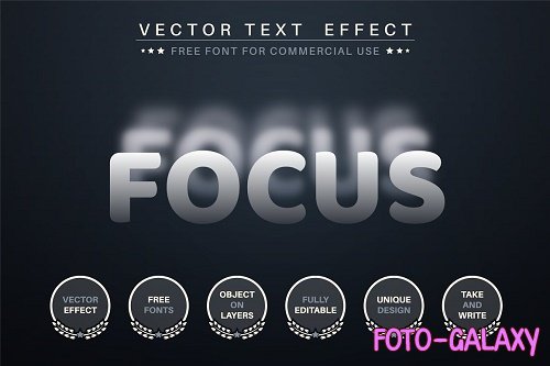 Focus Blur - Editable Text Effect - 6813552