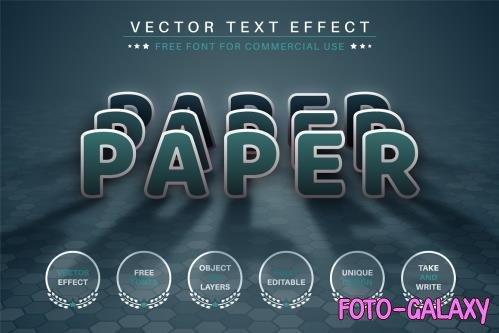 Paper Shadow - Editable Text Effect - 6813815