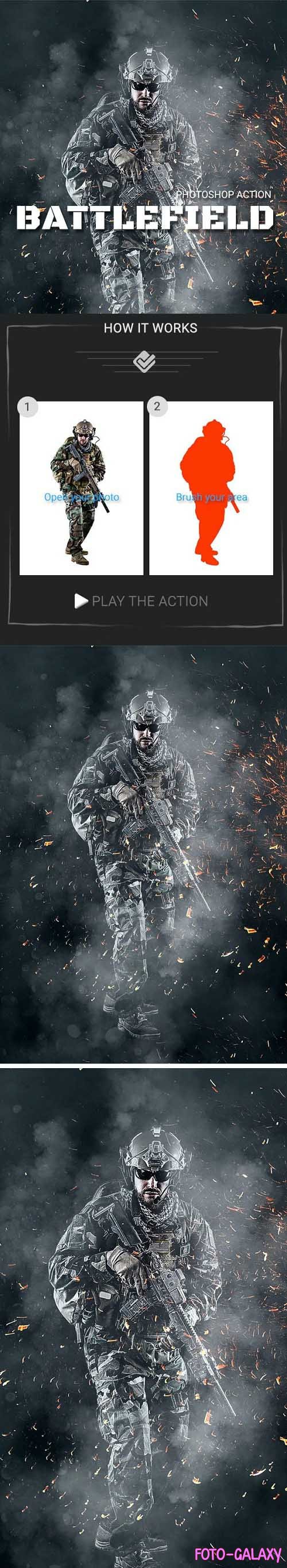 Battlefield Photoshop Action - 20908798