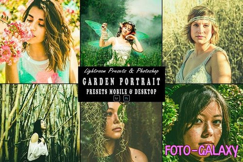 Garden Portrait Photoshop Action & Lightrom Preset