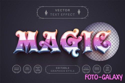 Magic Unicorn - Editable Text Effect - 6823347