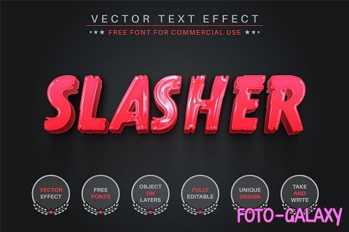 Blood Slasher - Editable Text Effect - 6832690