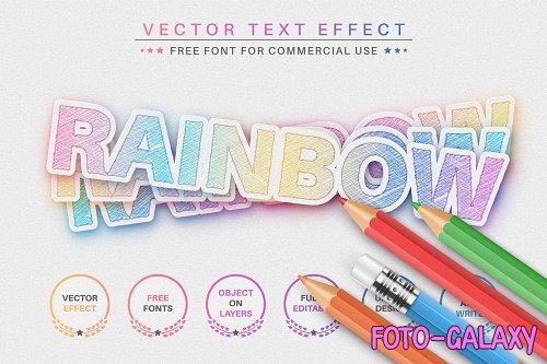Unicorn Sticker Editable Text Effect - 6831278