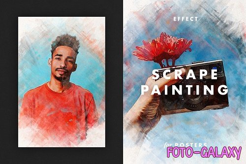 Scraped Painting Effect for Posters - 6770265