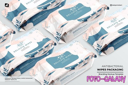 Antibacterial Wipes Packaging Mockup - 6775453