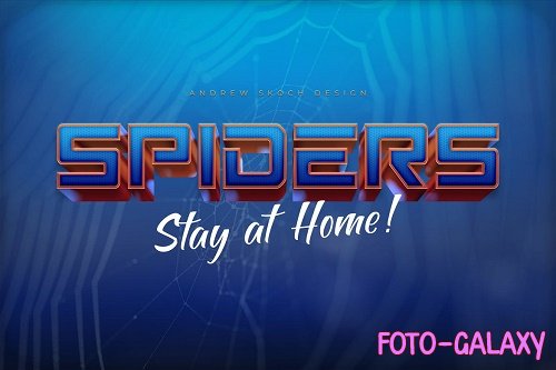 Spiders Text Effect
